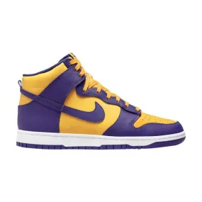 Nike dunk high (lakers/ university gold/ court purple/ white) men us 8-13 dd1399-500