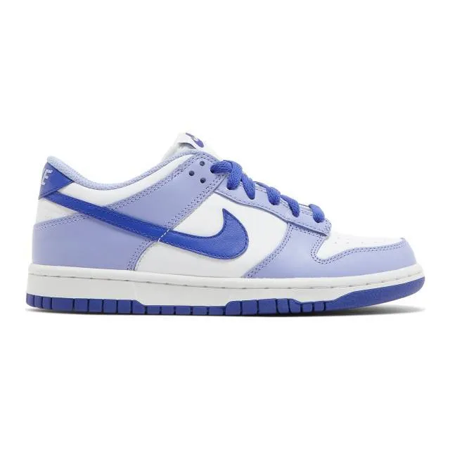 Nike dunk low gs (blueberry/ purple/ white/ light thistle/ lapis) big kids 3.5y-7y dz4456-100