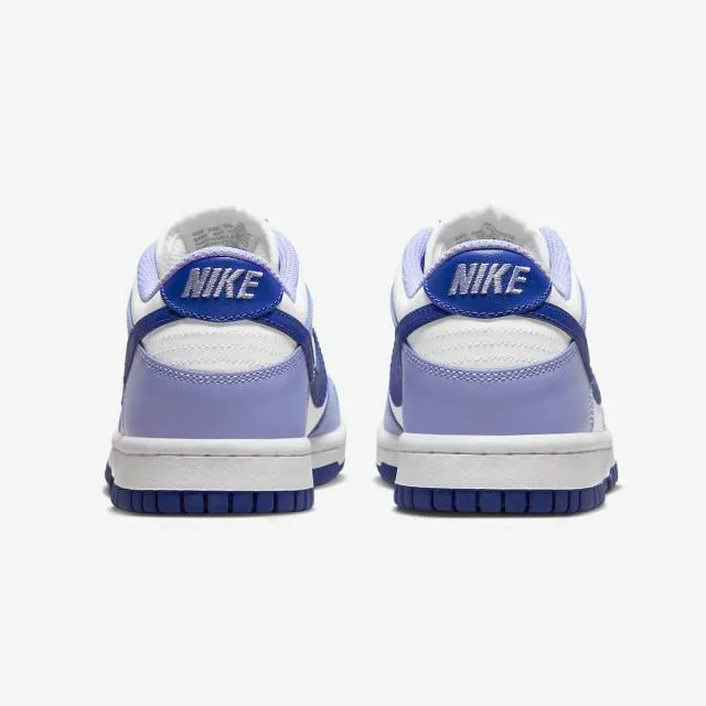 Nike dunk low gs (blueberry/ purple/ white/ light thistle/ lapis) big kids 3.5y-7y dz4456-100