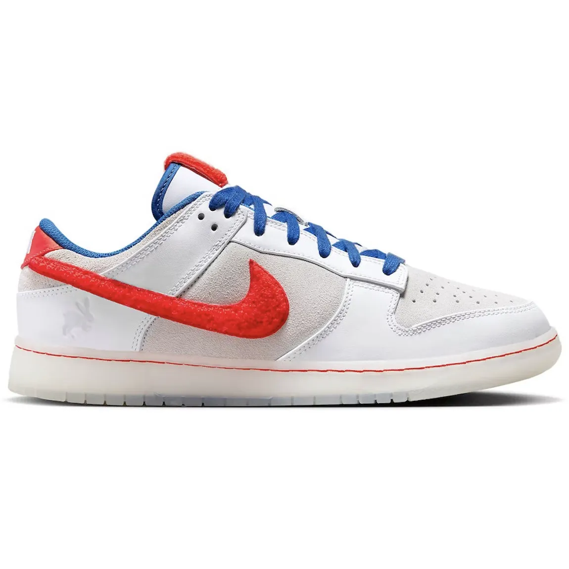 Nike Dunk Low Retro PRM Year Of The Rabbit White Crimson Varsity Royal