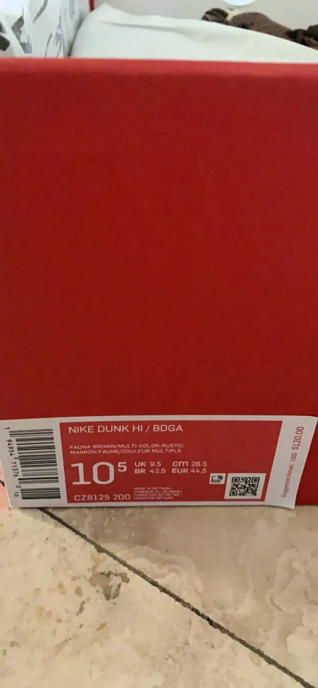 Nike Dunk/Hi Bodega Brand new size 10.5