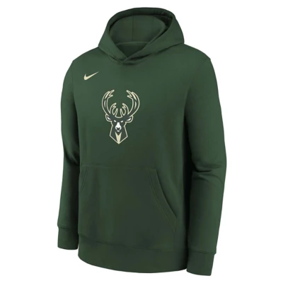 Nike Kids' Milwaukee Bucks Club Logo Hoodie