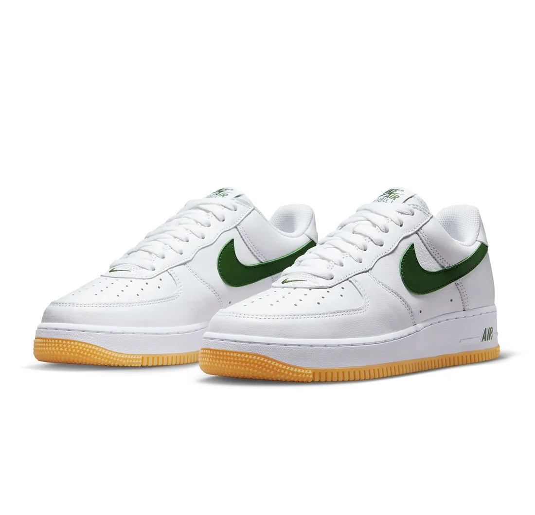 Nike Men Air Force 1 Low Retro Qs (white / forest green-gum yellow)