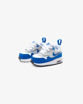 NIKE TD AIR MAX 1 EASYON - WHITE/ GAMEROYAL/ NEUTRALGREY