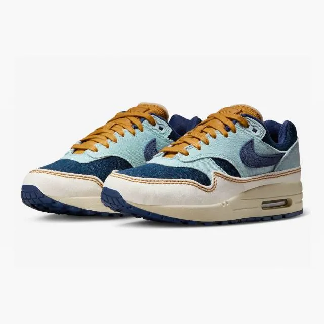 Nike Women's Air Max 1 '87 (Aura/ Blue/ Aura/ Midnight N...