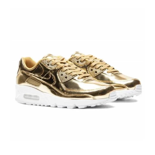 Nike women's air max 90 (metallic gold/ club gold) sizes 6-10 cq6639-700