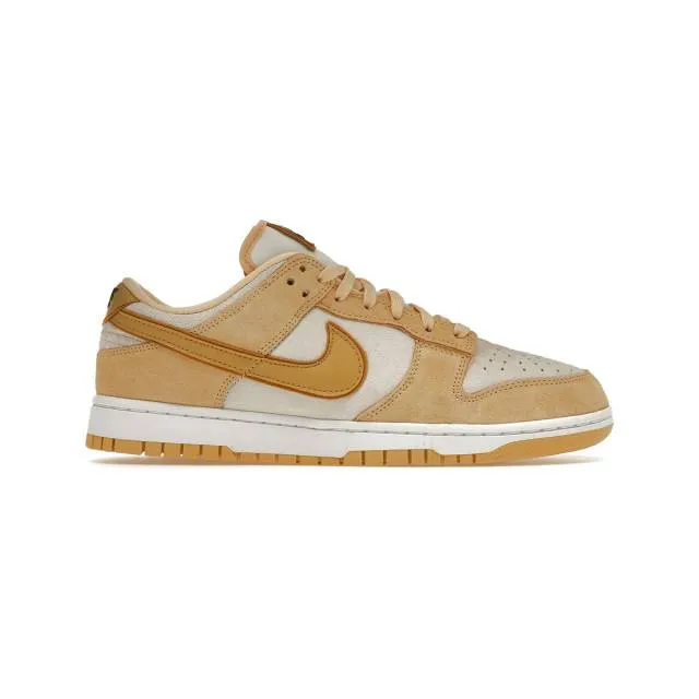 Nike women's dunk low (celestial gold suede/ tan/ celestial gold/ wheat gold/ sail/ gold suede/ midn