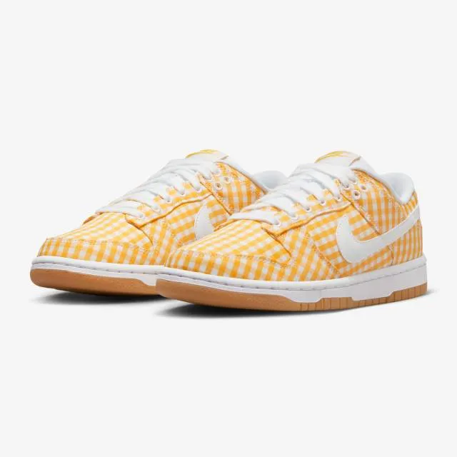 Nike women's dunk low (yellow gingham/ vivid sulfur/ white/ gum light brown) sizes 6-10 dz2777-700