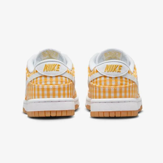 Nike women's dunk low (yellow gingham/ vivid sulfur/ white/ gum light brown) sizes 6-10 dz2777-700