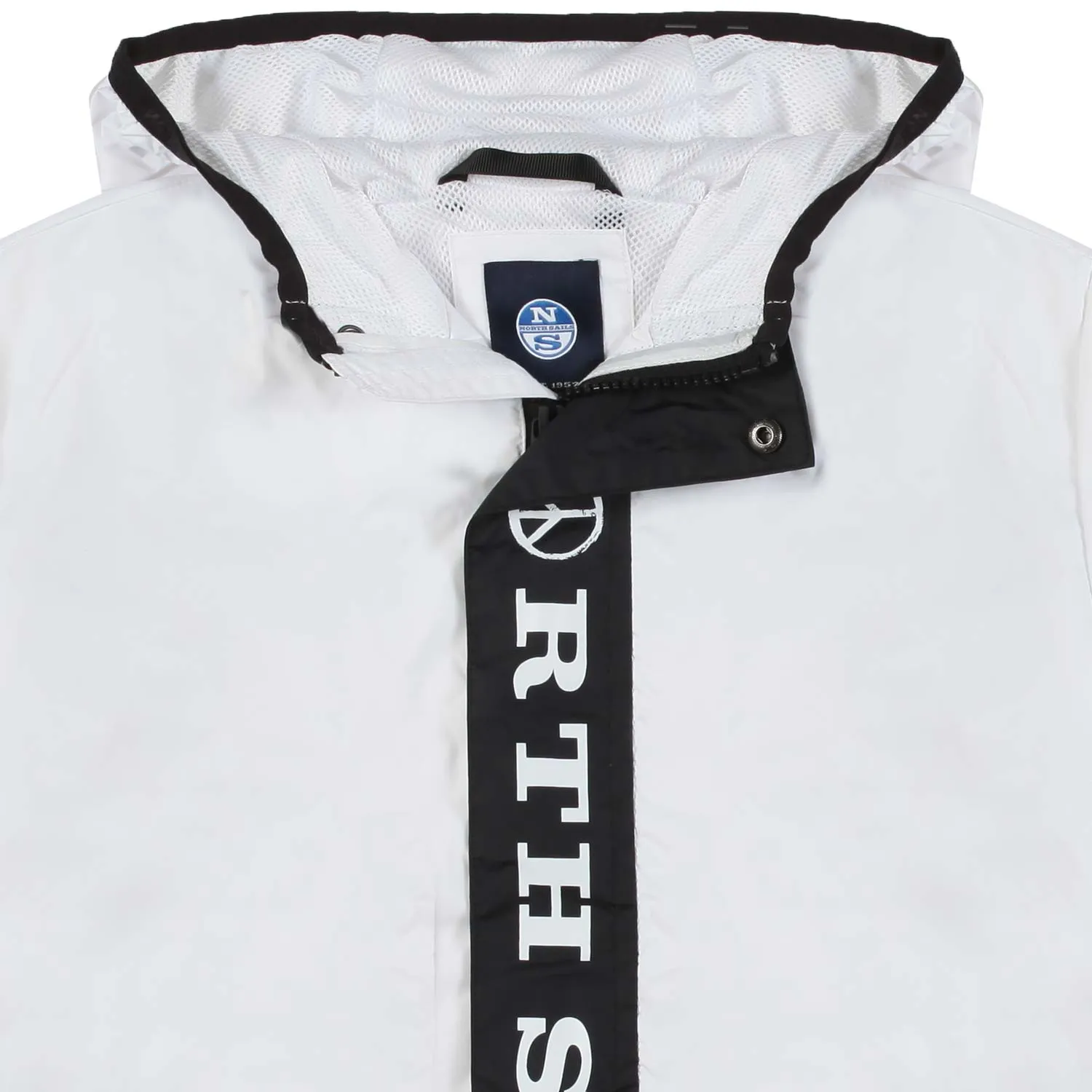 North Sails Black And White Kelaa Jacket For Kids And Teens