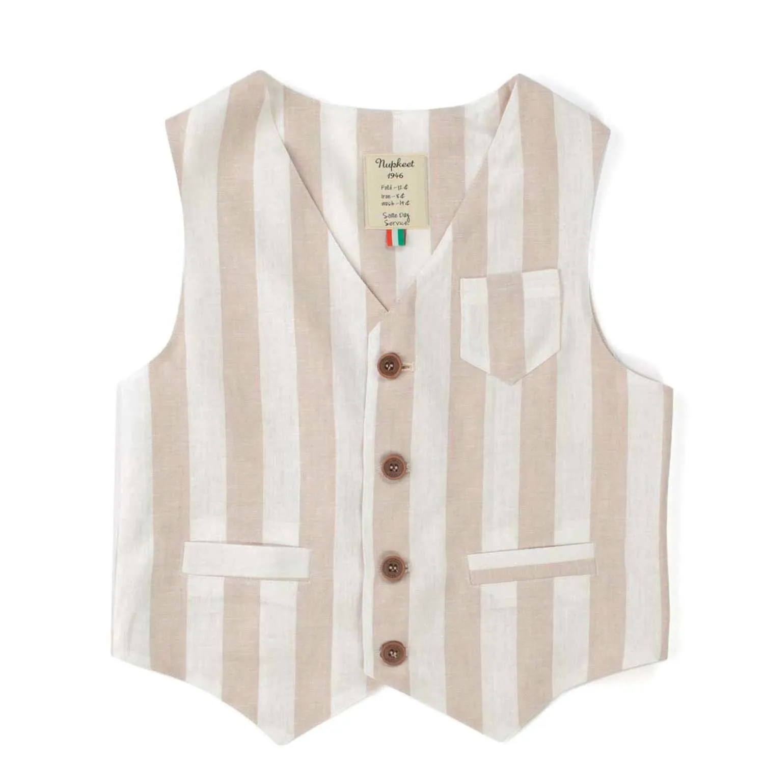 Nupkeet Striped Vest For Boy