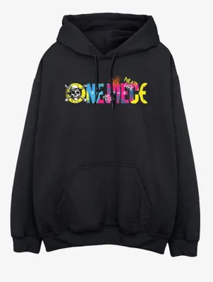 NW2 One Piece Colourful Logo Black Printed Hoodie | Men | George at ASDA