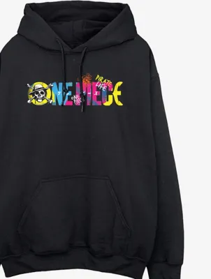 NW2 One Piece Colourful Logo Black Printed Hoodie | Men | George at ASDA