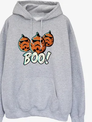 NW2 Storm Trooper Pumpkins Adult Grey Hoodie | Men | George at ASDA