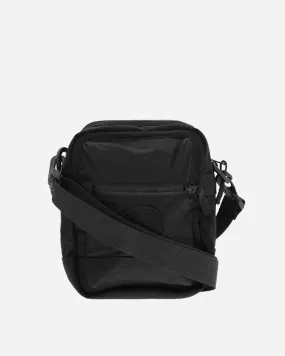 Nylon Metal Shoulder Bag Black