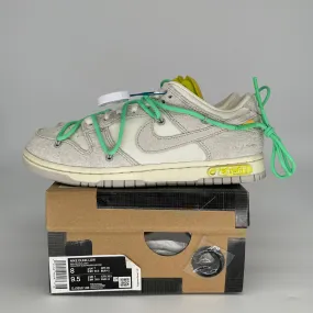 OFF WHITE X NIKE DUNK LOW LOT 14 SIZE 8 DJDJ0950-106