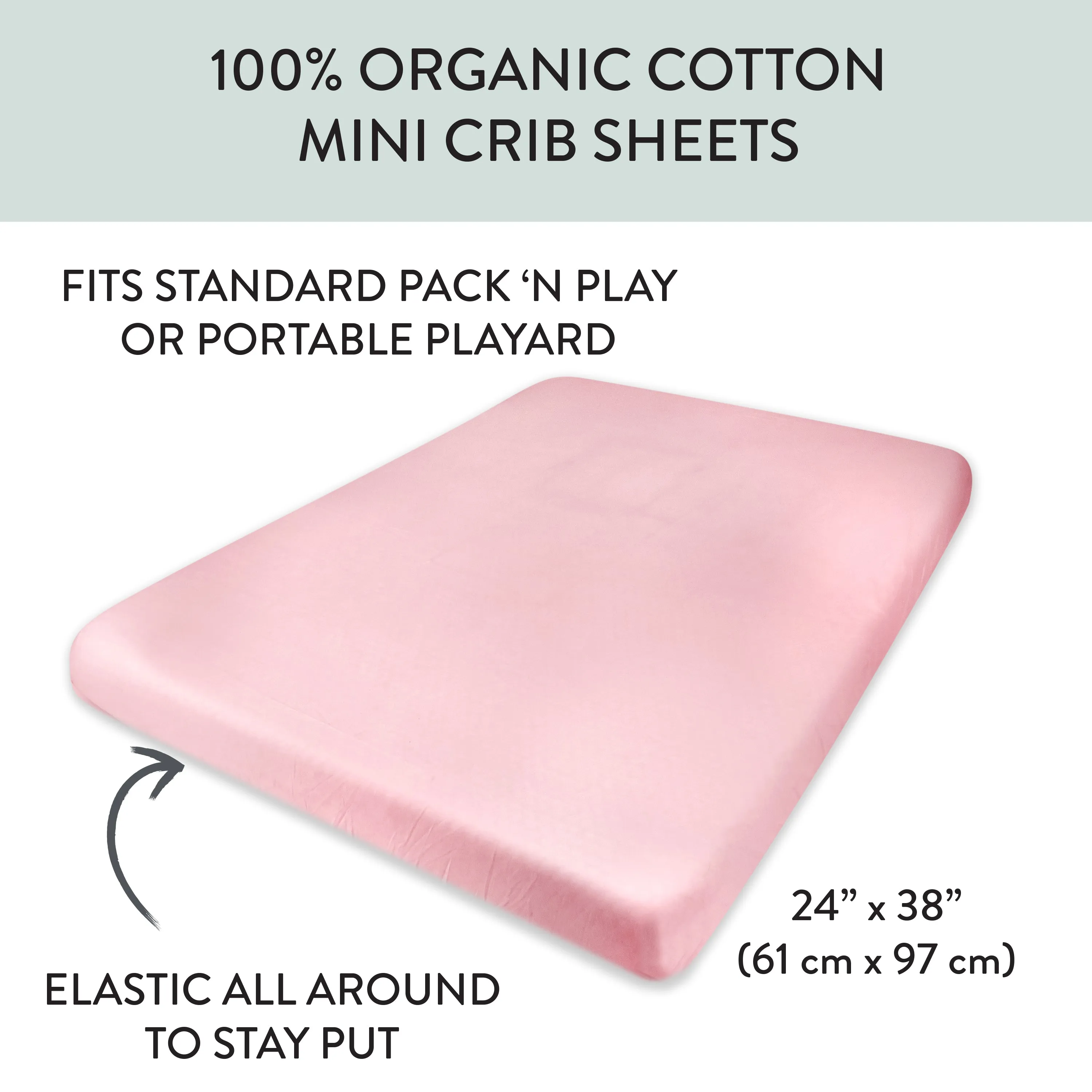 Organic Cotton Mini Crib Sheet