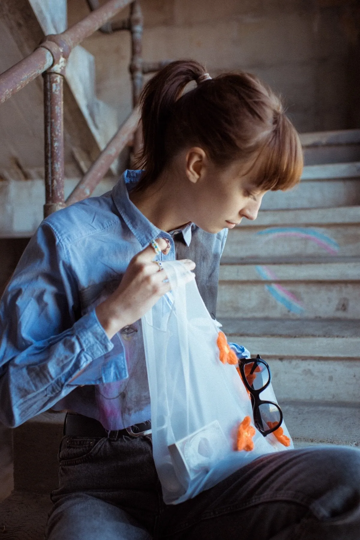 Organza Flower Tote