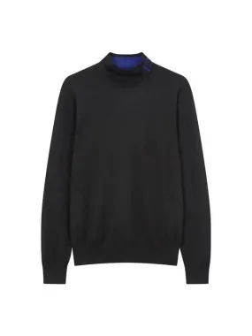 Overseas Station Season Big Chance 8 18 Women s Logo High Neck Wool Blend Pullover Black 270507