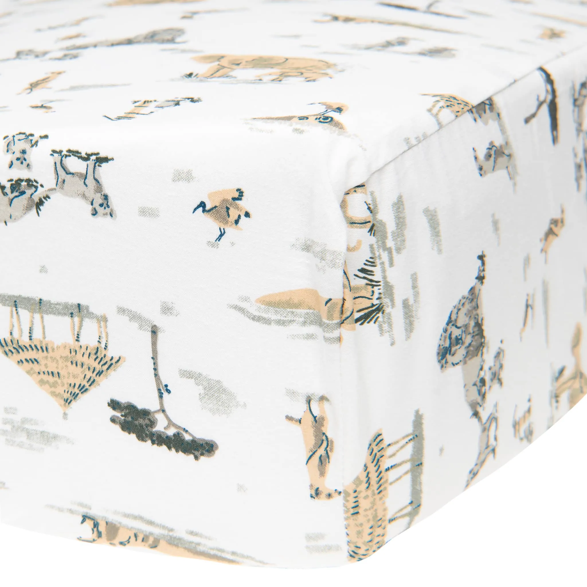 Perlimpinpin Crib Fitted Sheet - Safari  - Clement