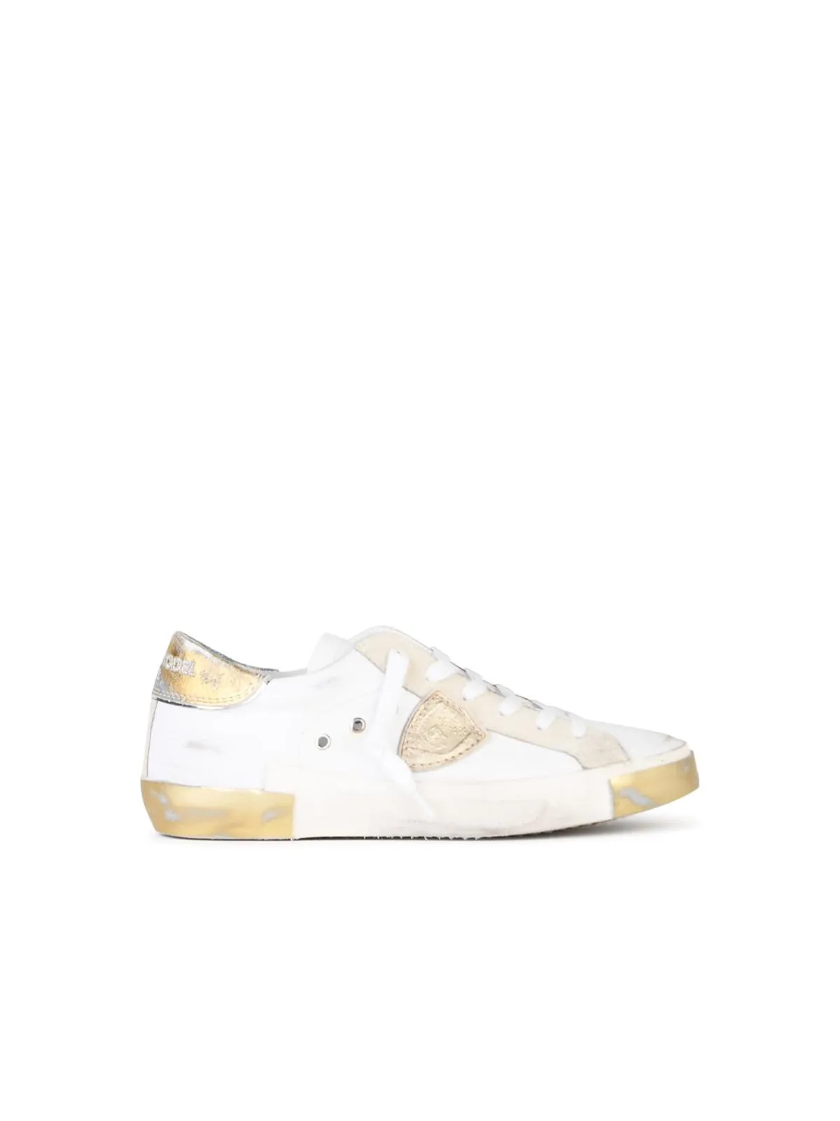 Philippe Model    Philippe Model 'Prsx' White Lear Blend Sneakers