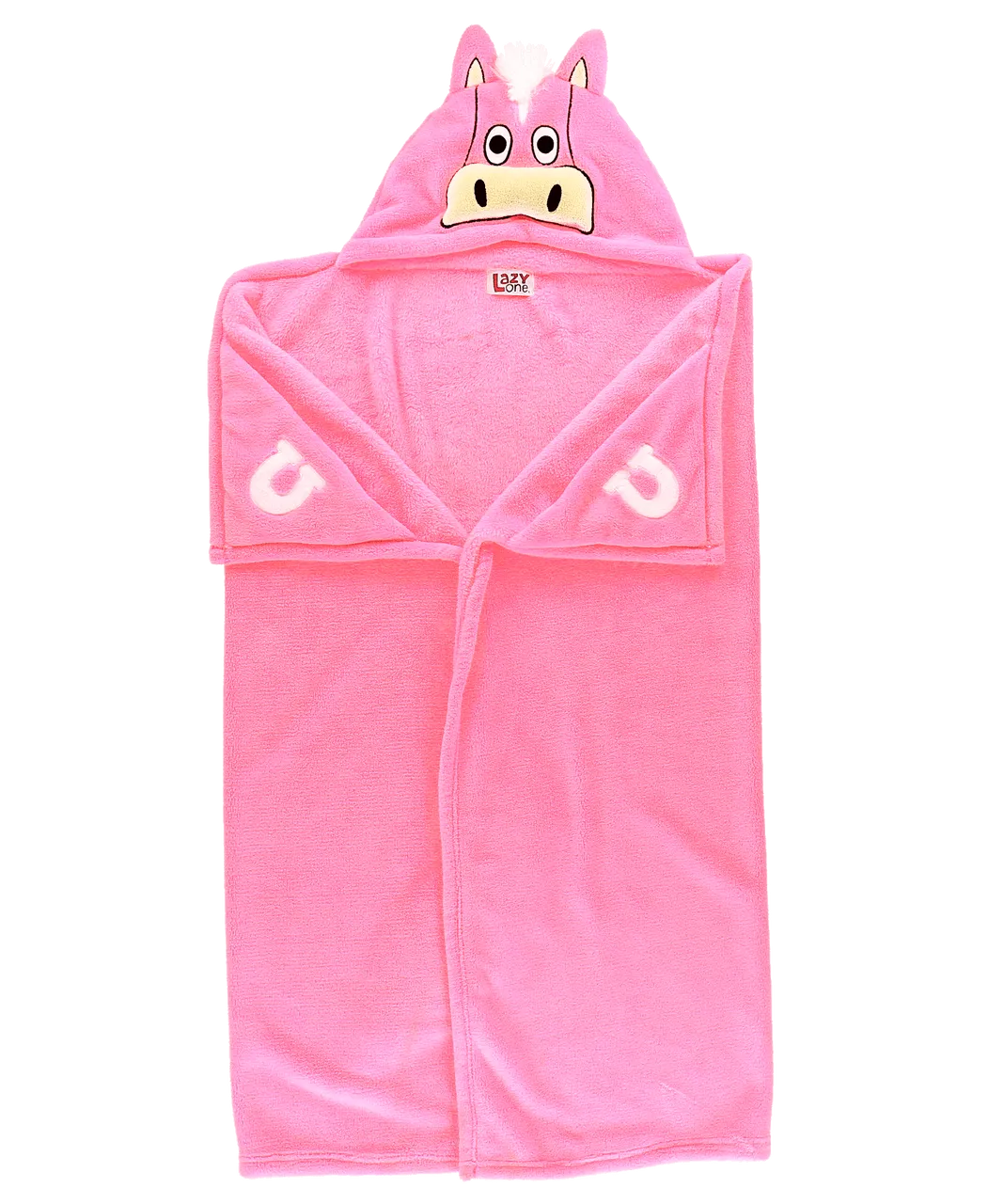 Pink Horse Kid's Hooded Blanket