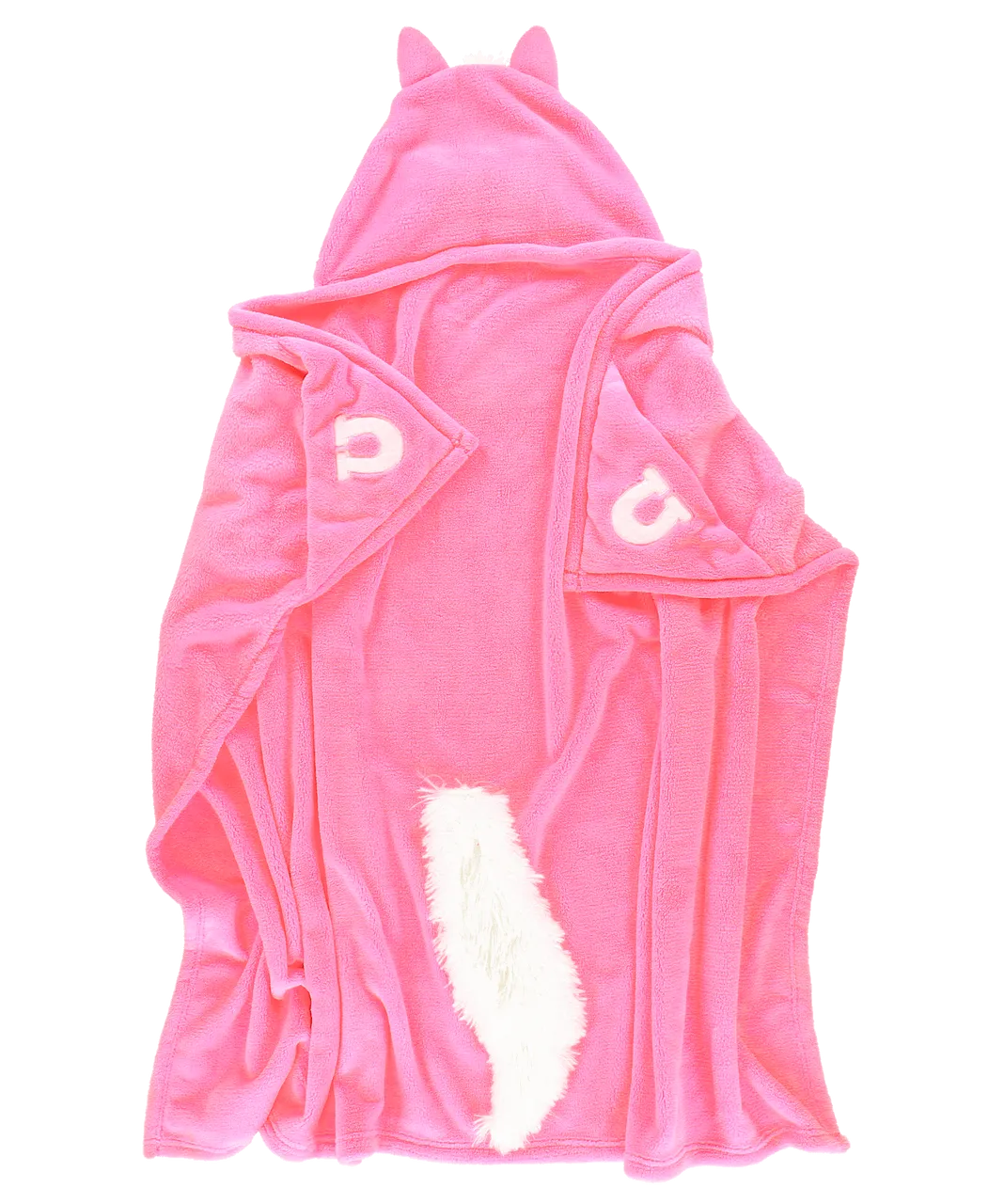 Pink Horse Kid's Hooded Blanket