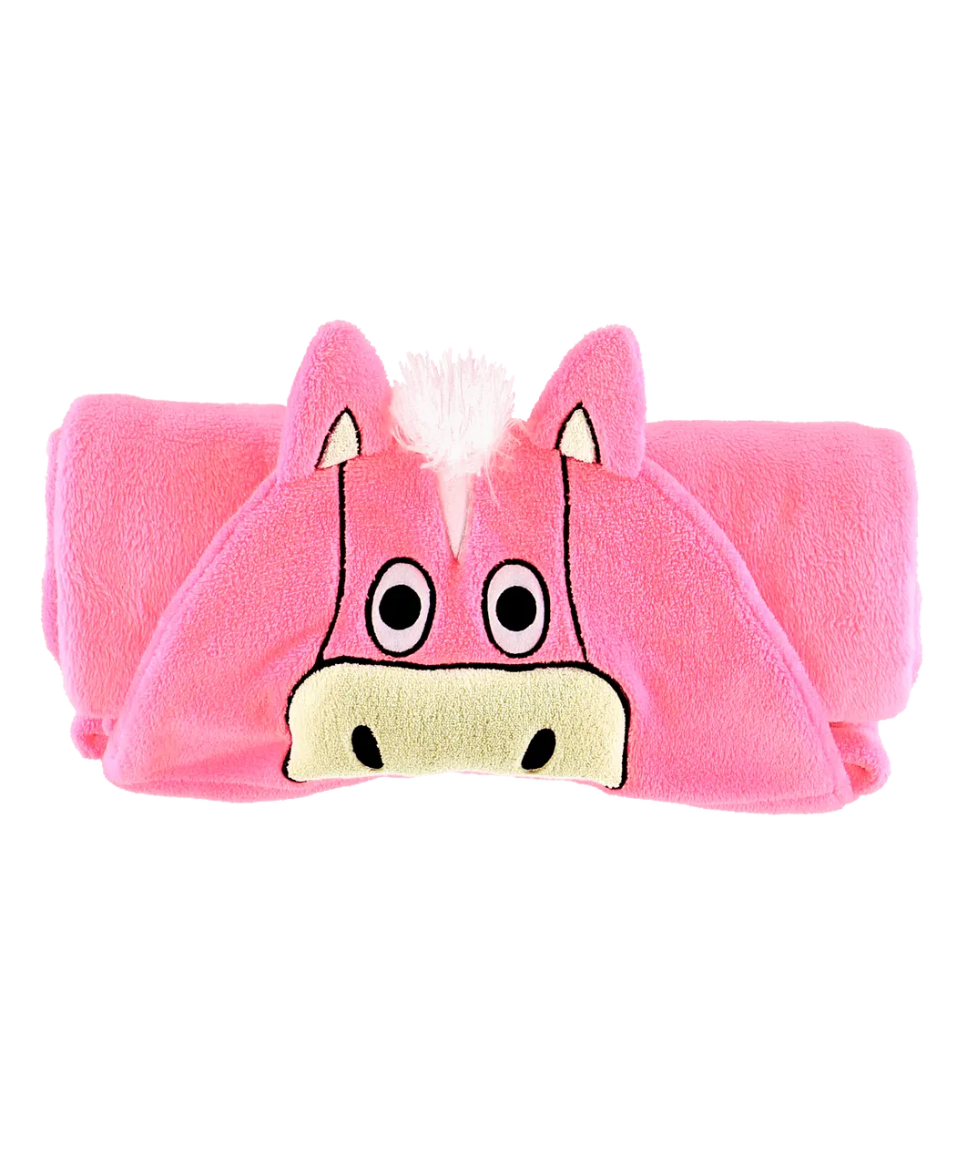 Pink Horse Kid's Hooded Blanket