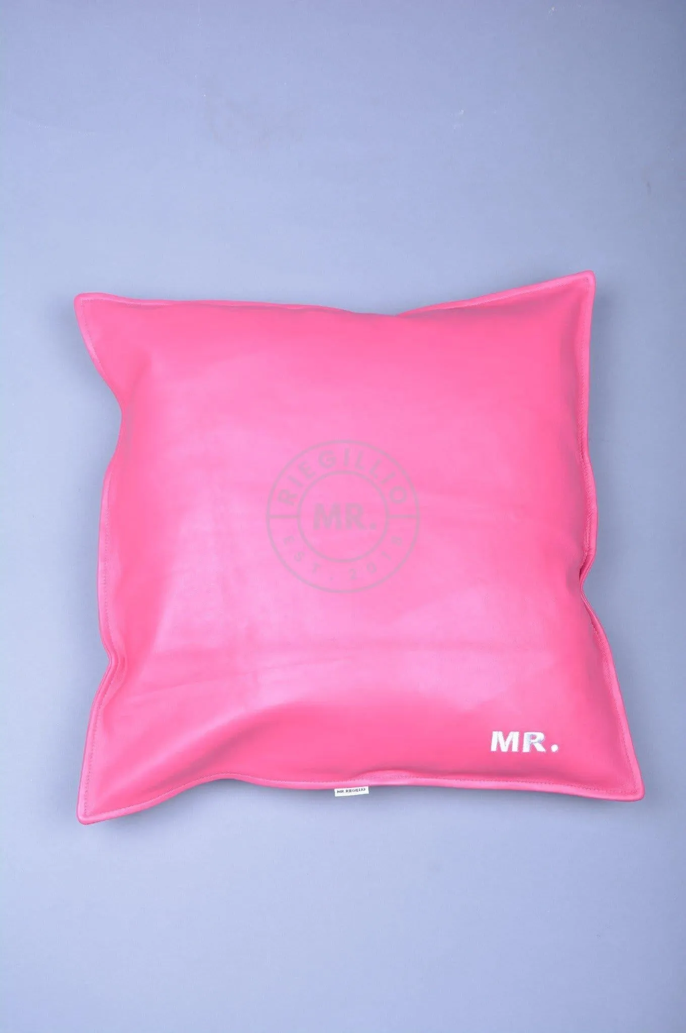 Pink Leather Pillow