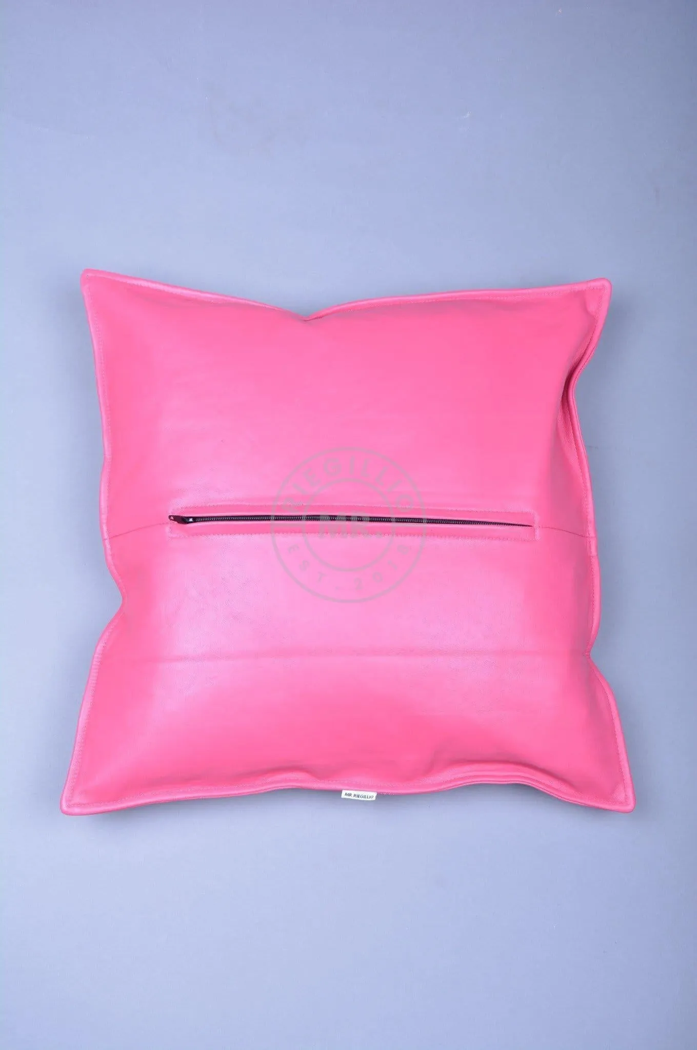 Pink Leather Pillow