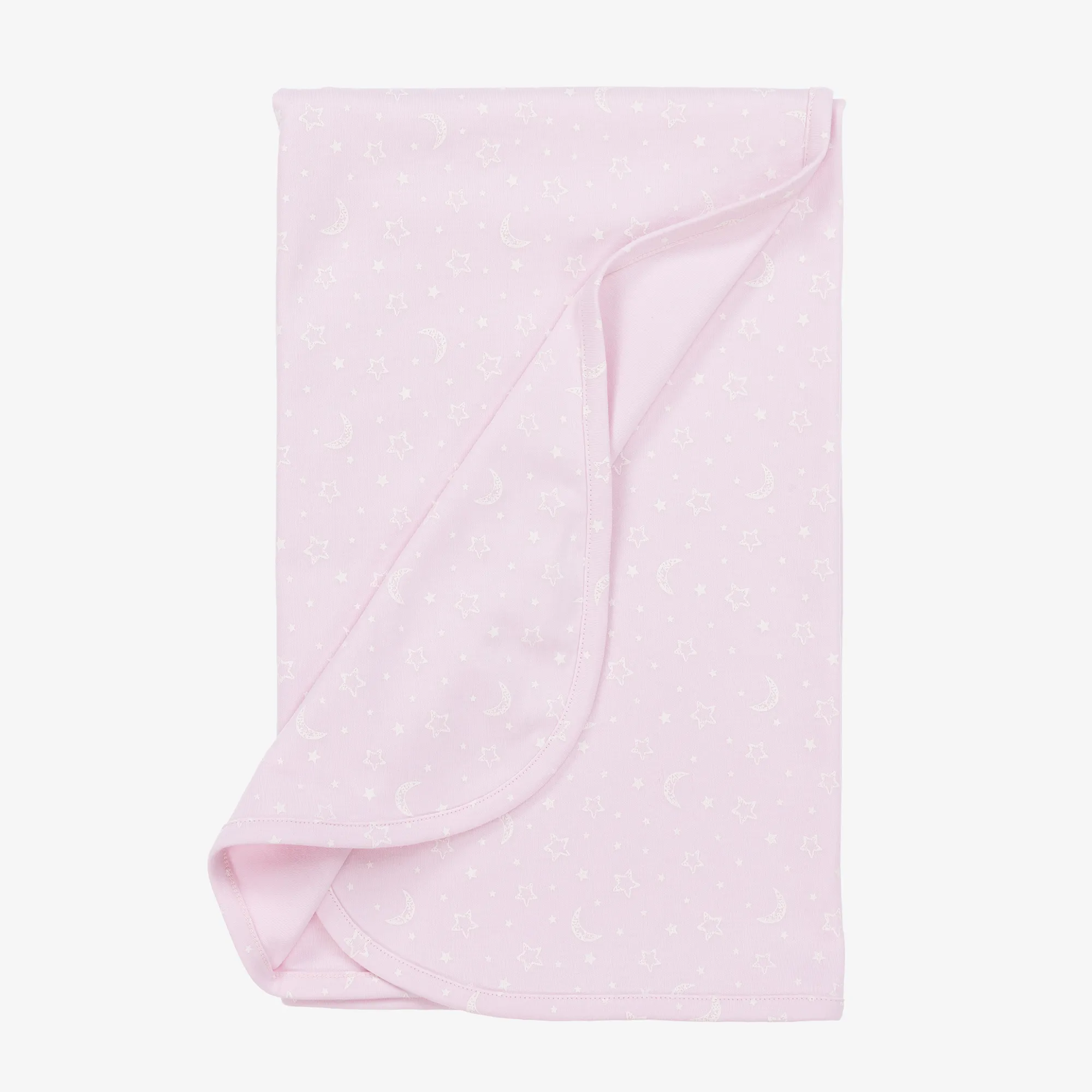 Pink Pima Cotton Crescent Moonlight Blanket (73cm)