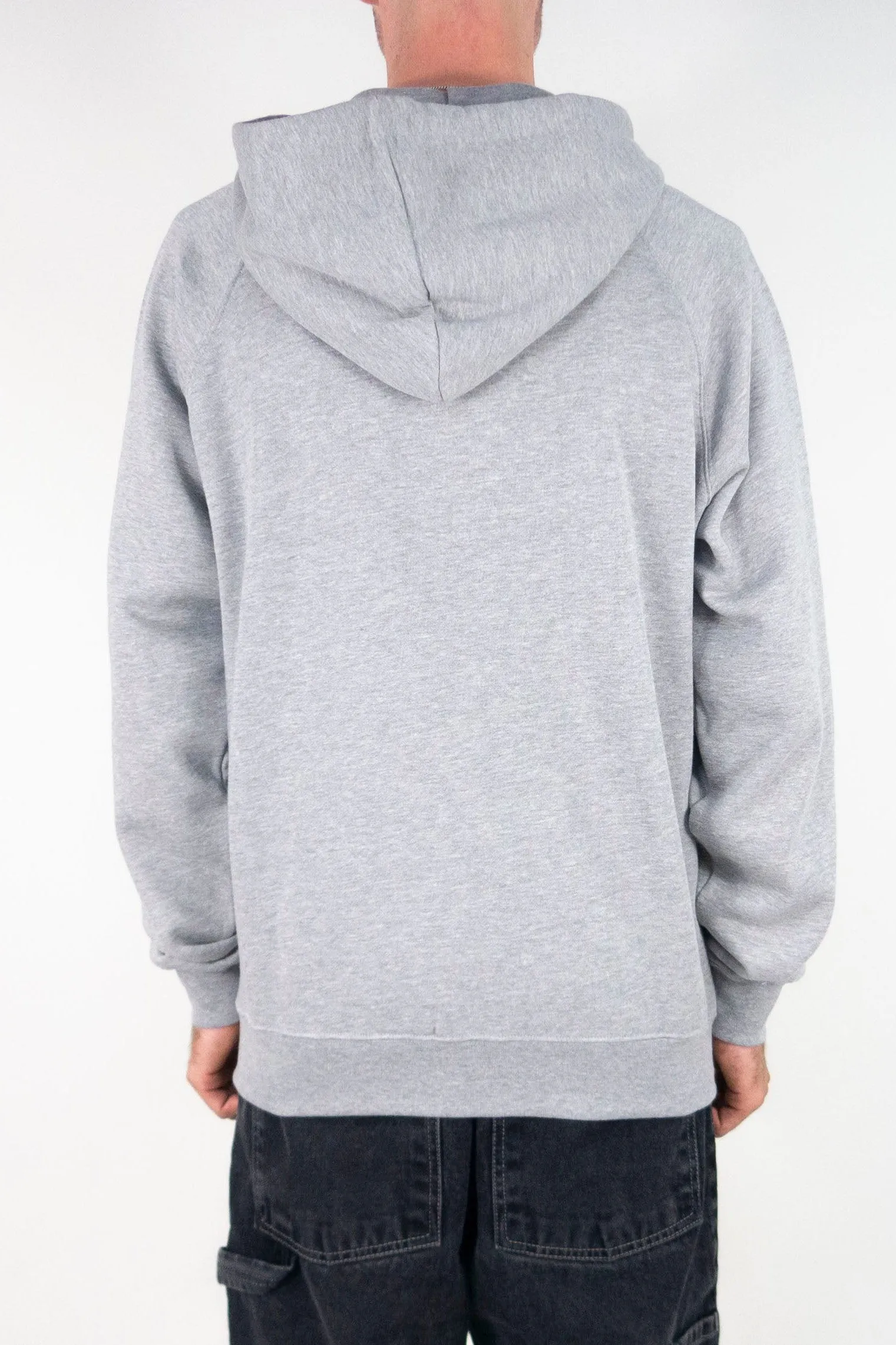 Polar Skate Co. Devil Man Zip Hoodie - Heather Grey exclusive at Remix