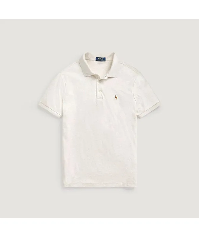 Polo Ralph Lauren Custom Slim Fit Soft Cotton Polo Shirt | L/Grey