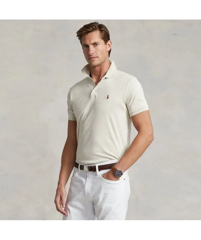 Polo Ralph Lauren Custom Slim Fit Soft Cotton Polo Shirt | L/Grey