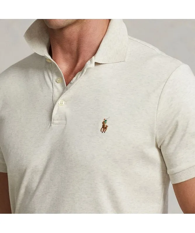 Polo Ralph Lauren Custom Slim Fit Soft Cotton Polo Shirt | L/Grey