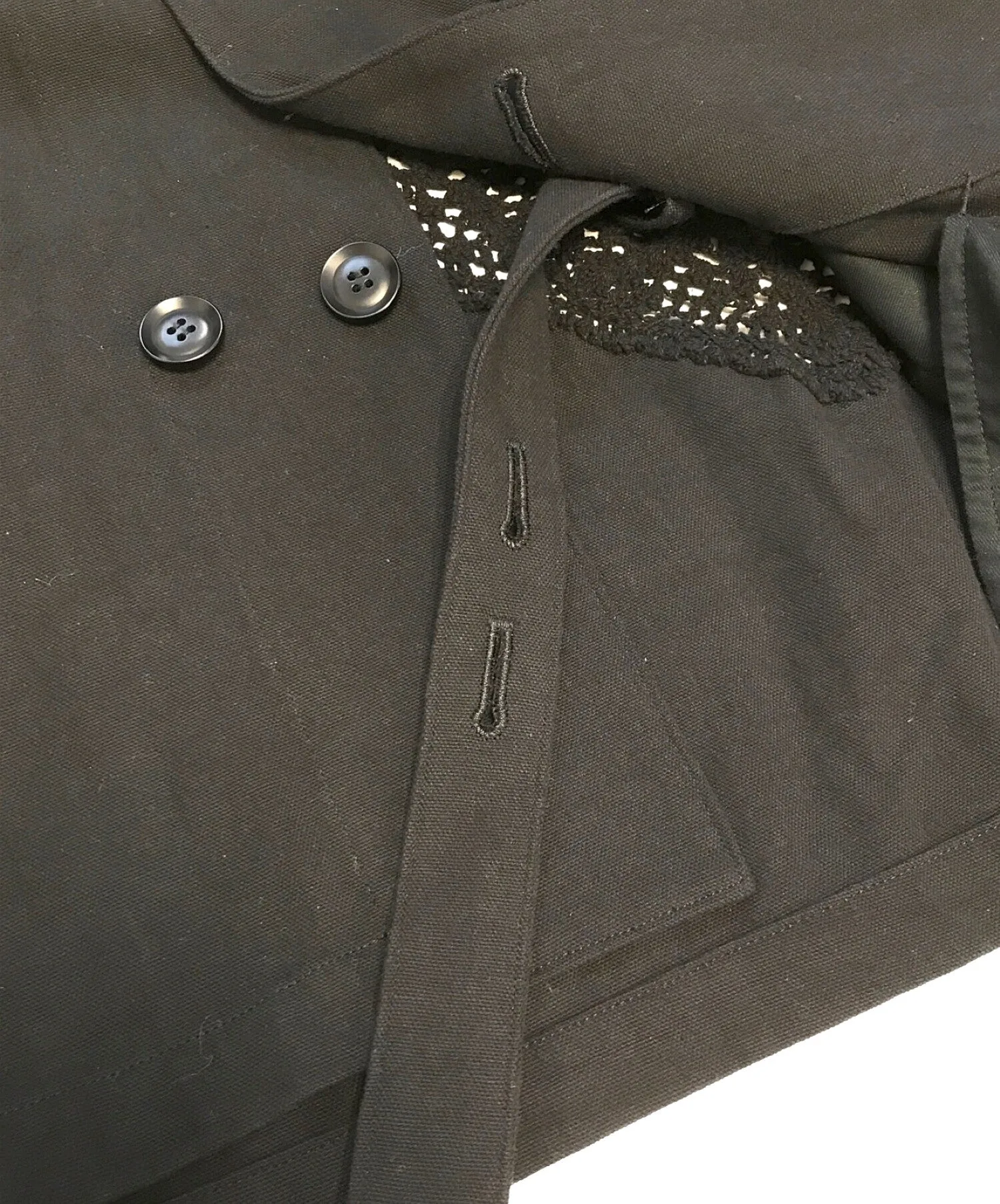 [Pre-owned] Y's Jacket with Cutwork Switching Design YN-J07-014