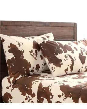 Product Name:  HiEnd Accents 200TC Cotton Elsa Cowhide 4 Piece Sheet Set - King Size