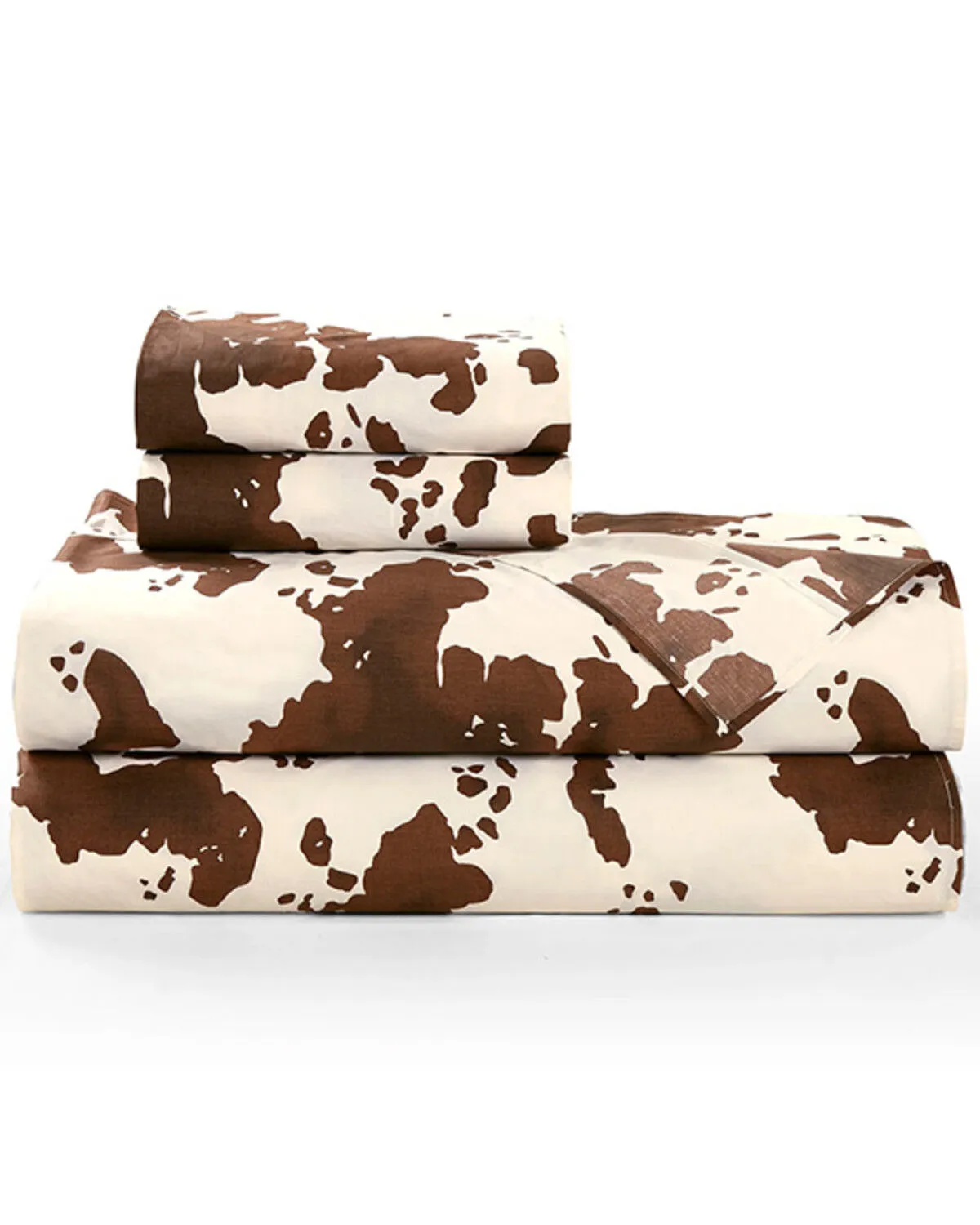 Product Name:  HiEnd Accents 200TC Cotton Elsa Cowhide 4 Piece Sheet Set - King Size