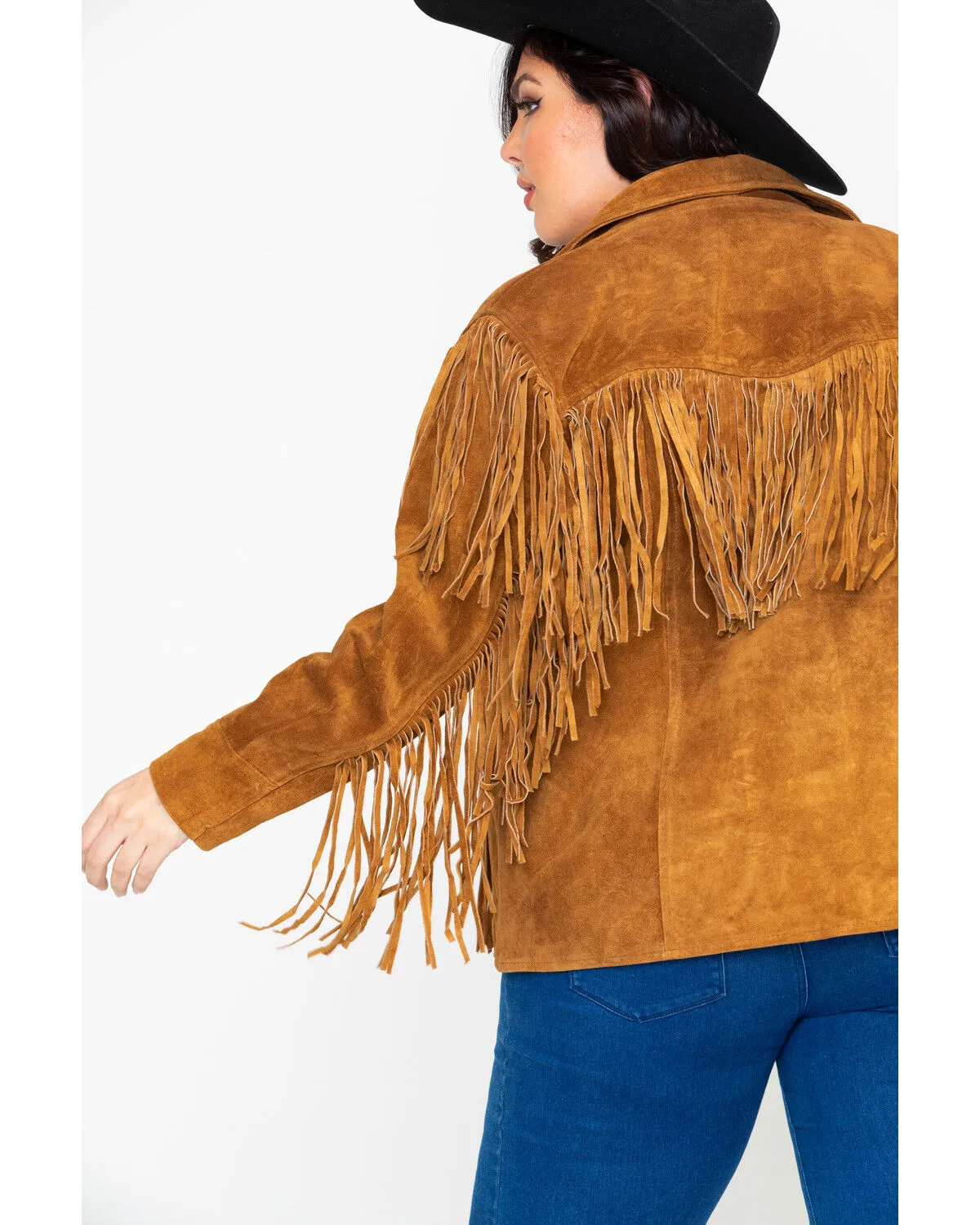 Product Name:  Liberty Wear Women's Suede Fringe Jacket - Plus