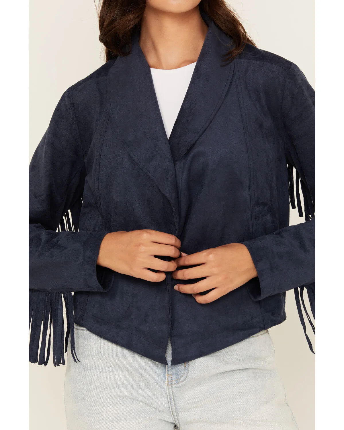 Product Name:  Shyanne Women's Faux Suede Fringe Jacket