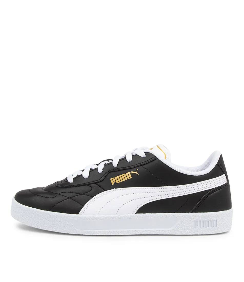 PUMA Club Zone Black White Gold Sneakers