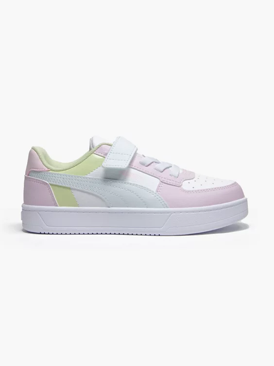 Puma  Junior Caven 2.0 Block Pink/White/Green Trainers