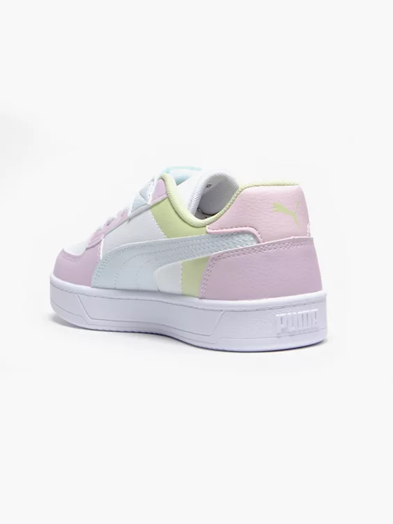 Puma  Junior Caven 2.0 Block Pink/White/Green Trainers