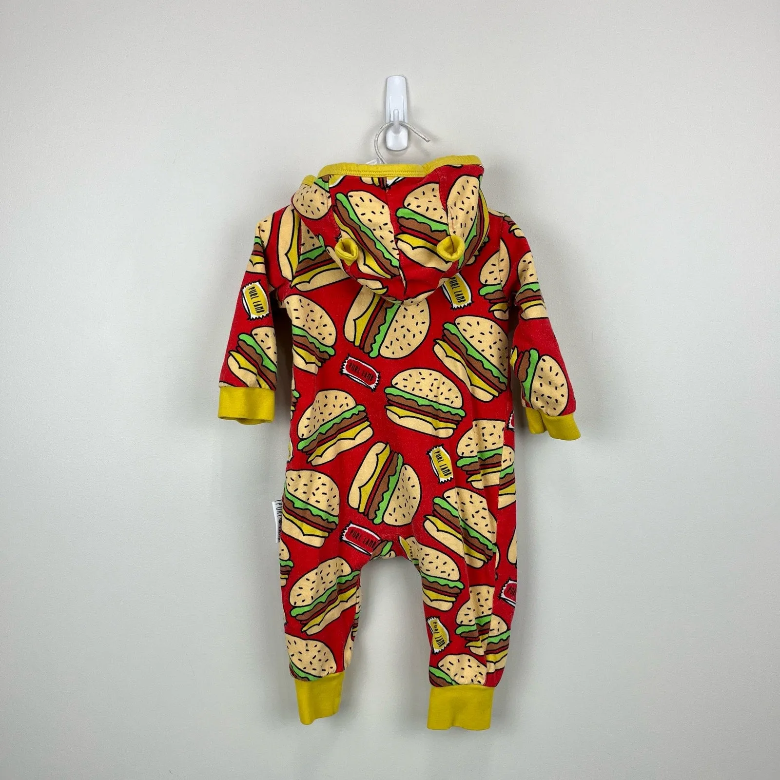 Purl Lamb the Hoodie Company Cheeseburger Playset Romper 6-12 Months