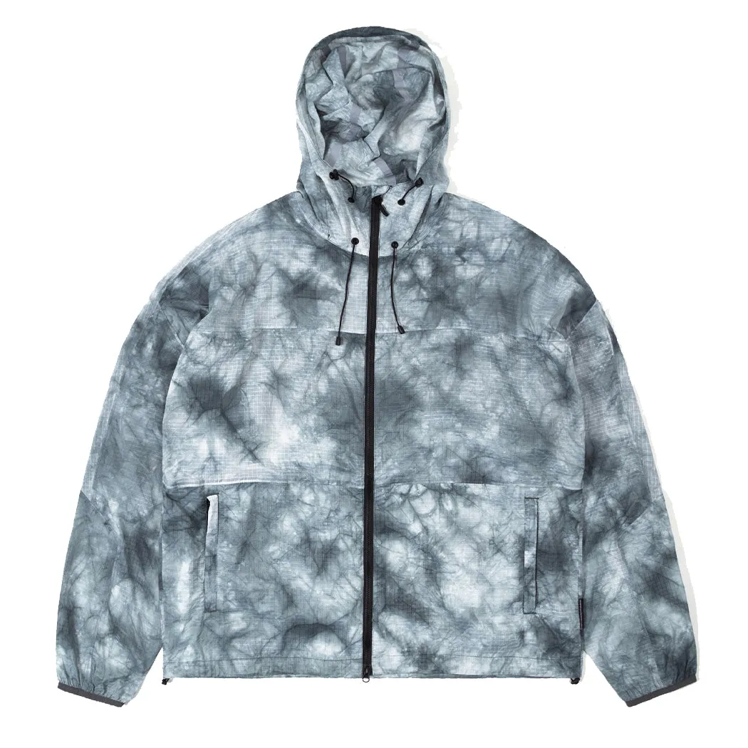 Purple Mountain Observatory Ice Dye Ripstop Breeze Jacket Grey Tie Dye