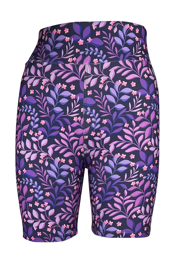 Purple Petals Shorts