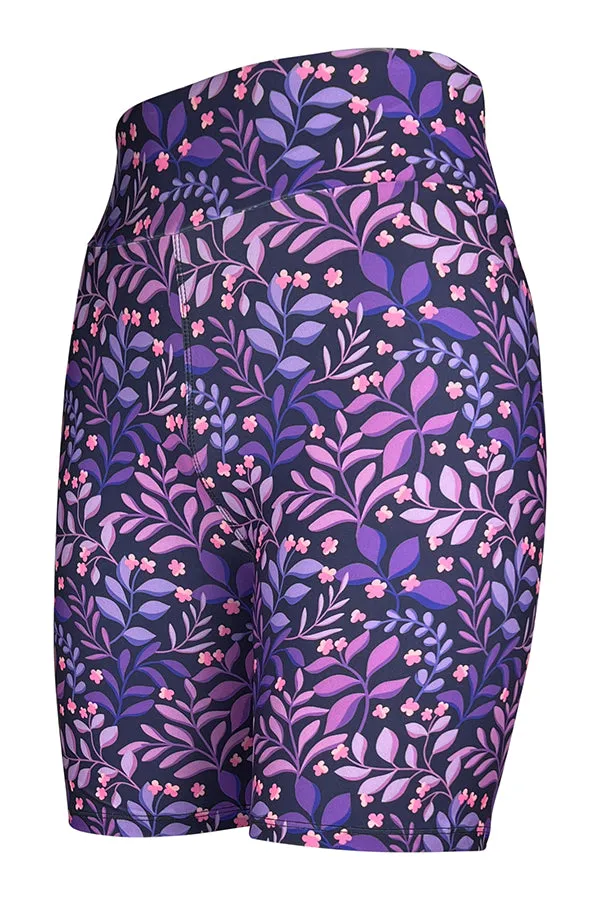 Purple Petals Shorts