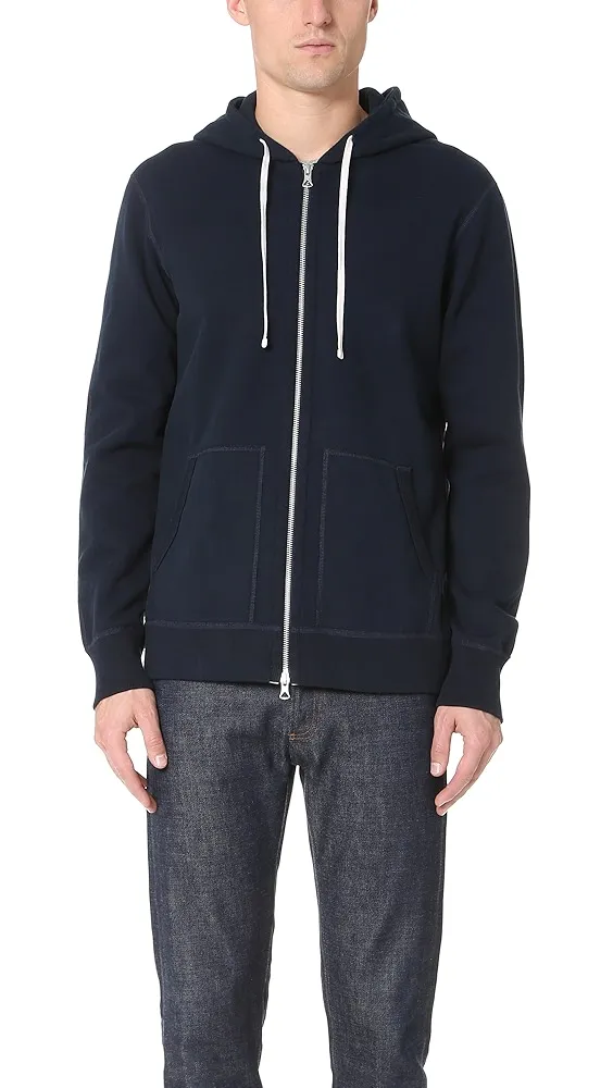 Reigning Champ   Midweight Terry Slim Zip Hoodie 