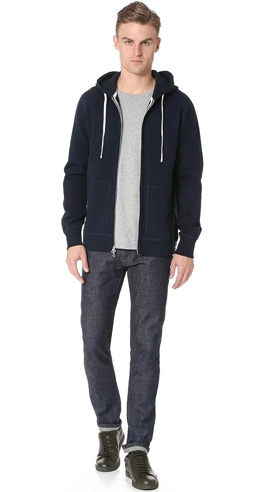 Reigning Champ   Midweight Terry Slim Zip Hoodie 