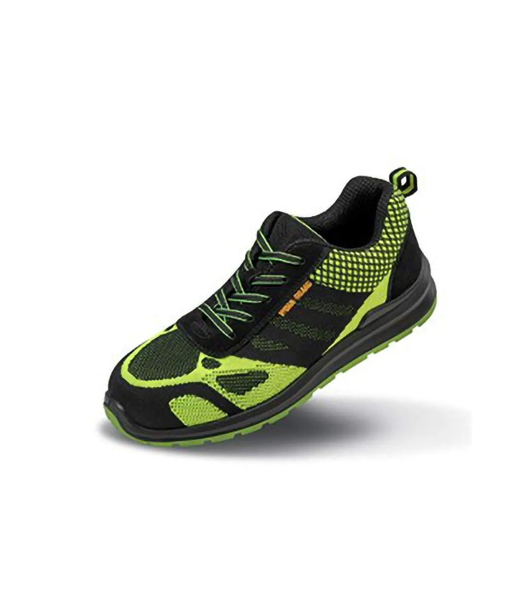 Result work-guard mens hicks safety trainers neon green/black WORK-GUARD by Result